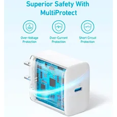شارژر 20 وات انکر ̣Select Charger 3A سفید