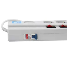 چند راهی 5+1 خانه فیوز دار پارت الکتریک PE2162 با کابل 5 متری part electric