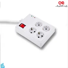 محافظ برق 4 خانه کامپیوتر کابل 1٫8 متری پارت الکتریک مدل PE2204