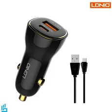 شارژر فندکی الدینیو LDNIO C103 با کابل TypeC