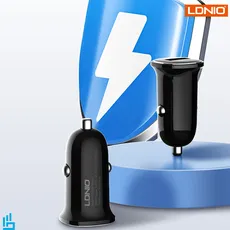 شارژر فندکی 30 وات الدینیو LDNIO C105 با کابل TypeC