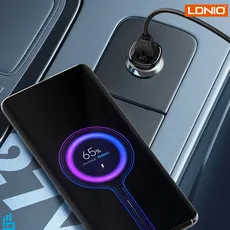 شارژر فندکی 30 وات الدینیو LDNIO C105 با کابل TypeC