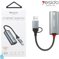 هاب USB یسیدو2 پورت HB26 YESIDO LAN