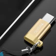 تبدیل OTG میکرو  Micro USB به تایپ سی Type-C یسیدو YESIDO GS04