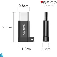 تبدیل OTG میکرو  Micro USB به تایپ سی Type-C یسیدو YESIDO GS04