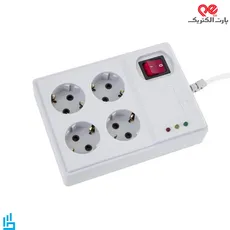 محافظ برق 4 خانه کامپیوتر کابل 3 متری آنالوگ پارت الکتریک مدل PE894