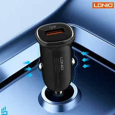 شارژر فندکی 30 وات الدینیو LDNIO C105 با کابل TypeC