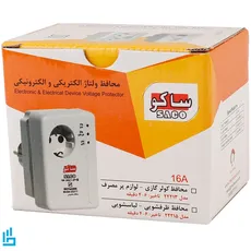 محافظ برق کامپیوتر صوتی تصویری 2 خانه ارت دار ساکو Saco 22212