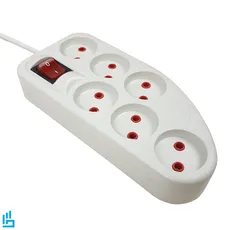 چندراهی برق 6 خانه کلاسیک الکتریک CLASSIC با کابل 2 متری