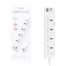 چندراهی 4 خانه USB دار Yesido یسیدو MC22 کابل 3 متری