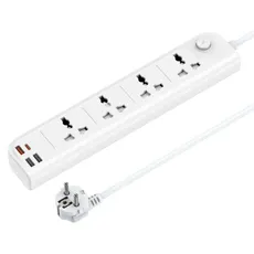 چندراهی 4 خانه USB دار Yesido یسیدو MC22 کابل 3 متری