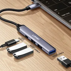 هاب USB الدینیو تایپ سی LDNIO مدل DS34C