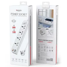 چندراهی 4 خانه USB دار Yesido یسیدو MC22 کابل 3 متری