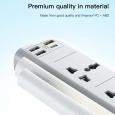چندراهی 4 خانه USB دار Yesido یسیدو MC22 کابل 3 متری