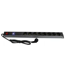 محافظ 8 خانه با کابل 1/8 پارت الکتریک مدلRACKMOUNT PE5144