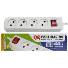 4 خانه بدون ارت 3 با کیلید پارت الکتریک مدل شهاب PE 652