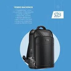 کیف کوله پشتی (رو دوشی) چرم یسیدو قفل اثر انگشتی yesido WB59