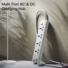 چندراهی 4 خانه USB دار Yesido یسیدو MC22 کابل 3 متری