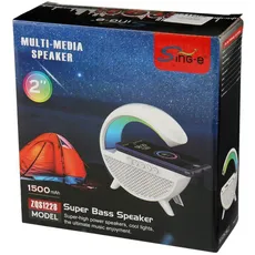 شارژر وایرلس و چراغ رومیزی اسپیکر دار Sing-E ZQS1228