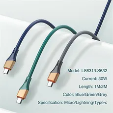 کابل شارژ USB-C به Lightening الدینیو مدل LC632i