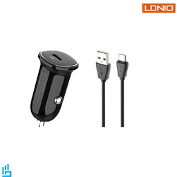 شارژر فندکی 30 وات الدینیو LDNIO LD-C106 به همراه کابل تبدیل USB-C