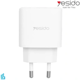 شارژر دیواری YESIDO به همراه کابل تایپ سی type-c به لایتنینگ Lightning مدل YC52 30W