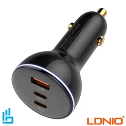 شارژر فندکی 160 وات الدینیو با کابل LDNIO C102