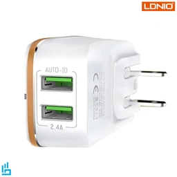 شارژر دیواری الدینیو 2 خروجی مدل A2204 همراه با کابل میکرو