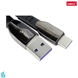 کابل تایپ سی فست شارژ Hiska LX-293 5A 1m