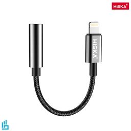 کابل لایتنینگ به AUX هیسکا مدل W24 طول 10 سانتی متر