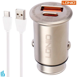 شارژر فندکی فست شارژ  C506Q کابل تایپ سی الدینیو