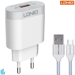 شارژر دیواری الدینیو مدل A303Q به همراه کابل تبدیل تایپ سی