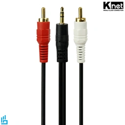 کابل تبدیل 1 به 2 صدا Knet 1.5m کی نت