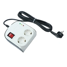 محافظ 2 خانه ارت دار با کلید و کابل 5 متری آنالوگ یخچال پارت مدل PE8790