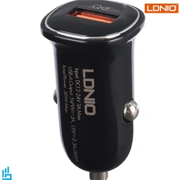 شارژر فندکی 30 وات الدینیو LDNIO C105 با کابل TypeC