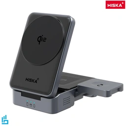 شارژر وایرلس مگنتی بی سیم 3 کاره هیسکا HISKA مدل HR15