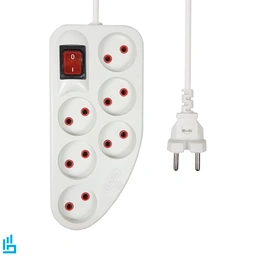 چندراهی برق 6 خانه کلاسیک الکتریک CLASSIC با کابل 2 متری