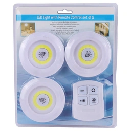 چراغ زیر کابینتی ریموت دار 1+3 COB