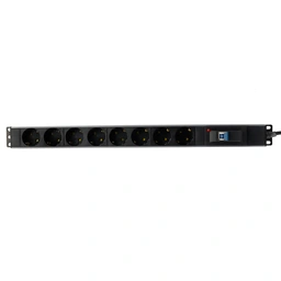 چند راهی 8 خانه ارت دار پارت الکتریک  کابل 1.8 Rack Mount مدل PE2266