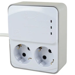 محافظ برق یخچال و فریزر 2 خانه ارت دار تیراژه S102 کابل 1.8 متری