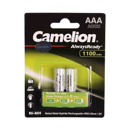 باتری نیم قلمی always ready شارژی 1100 میلی آمپر ساعت کملیون