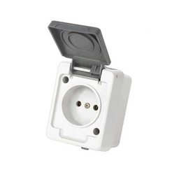 پریز بدون ارت بارانی روکار پارت مدل 137