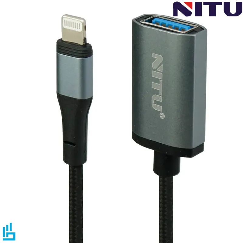 تبدیل OTG لایتنینگ Lightning به USB نیتو مدل NITU CN19