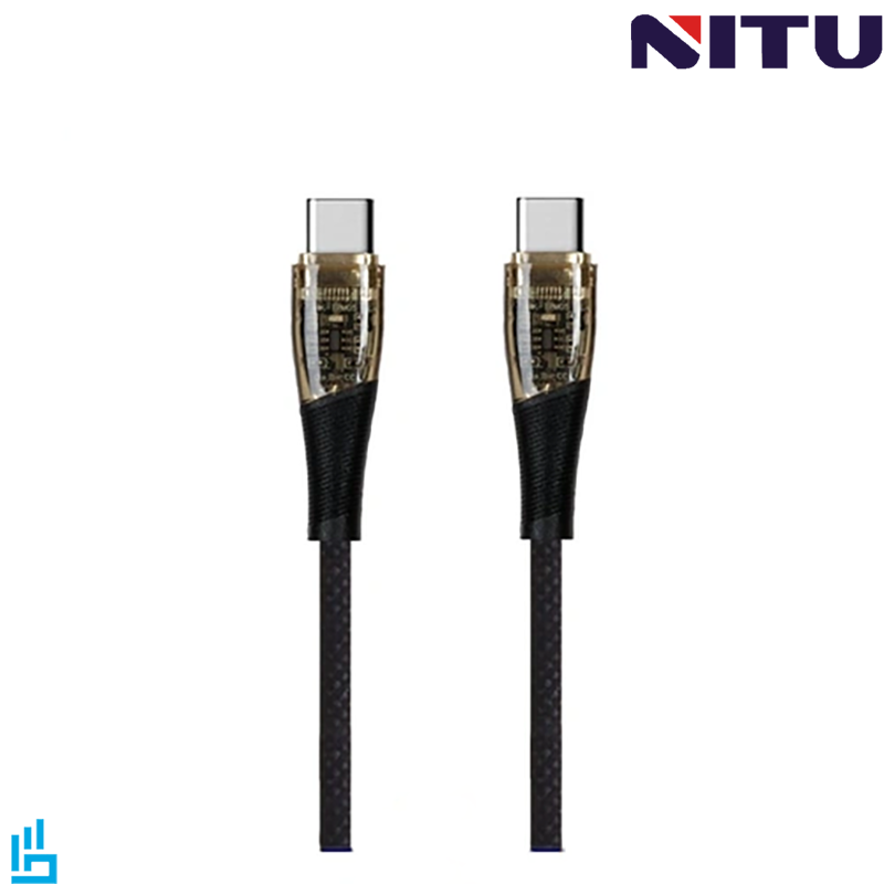 کابل تبدیل شارژ تایپ سی TypeC به تایپ سی TypeC نیتو NITU NC322 طول 1 متر