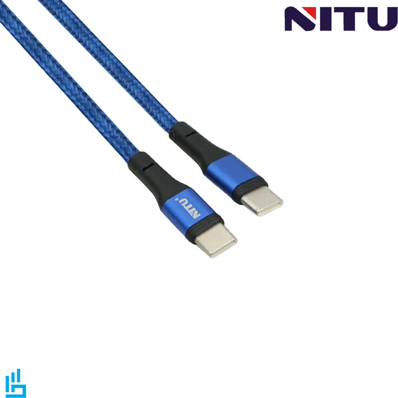 کابل تبدیل شارژ تایپ سی TypeC به تایپ سی TypeC نیتو NITU NC127 طول 120 سانتیمتر