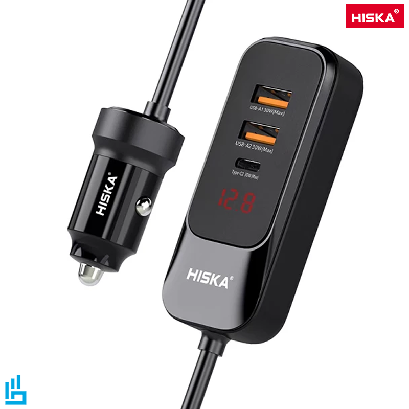 شارژر فندکی 120 وات HCC-327 هیسکا HISKA | اکسلنت 