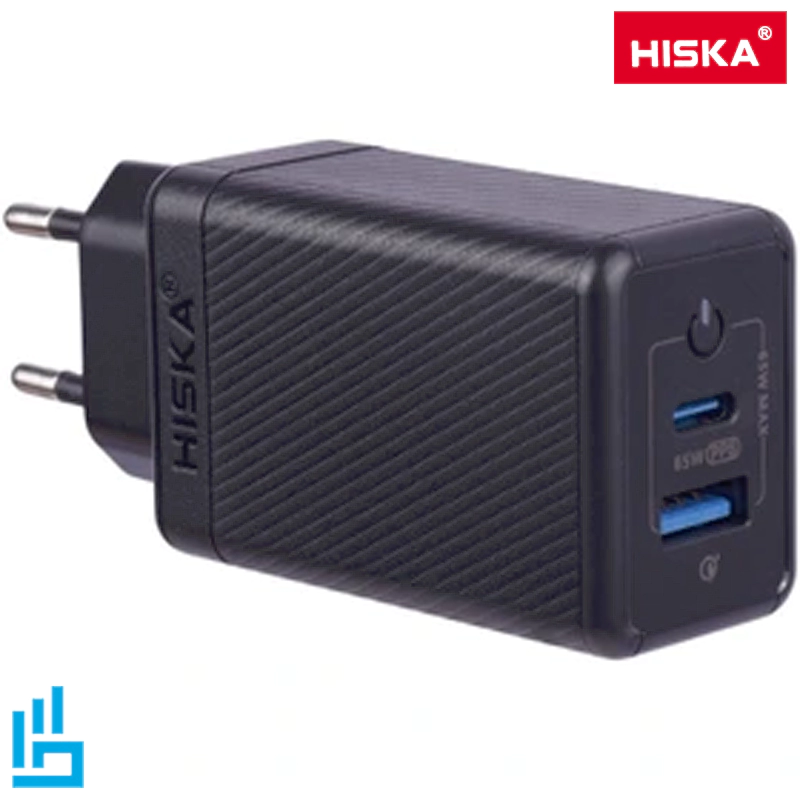 شارژر موبایل 65 وات هیسکا مدل HISKA H126GaN | اکسلنت کالا