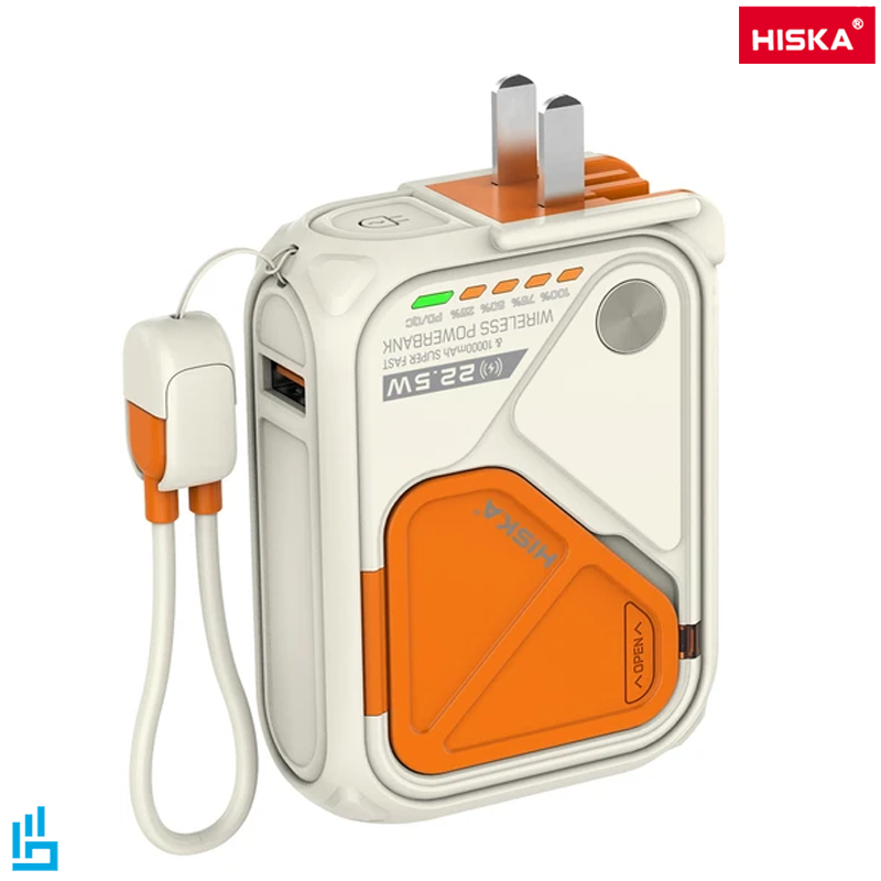 پاوربانک 10هزار هیسکا HISKA مدل HP123PD