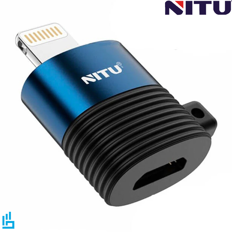 تبدیل میکرو micro USB به لایتنینگ نیتو nitu مدل CN12