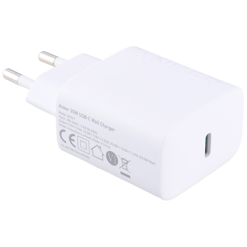 شارژر 20 وات انکر ̣Select Charger 3A سفید